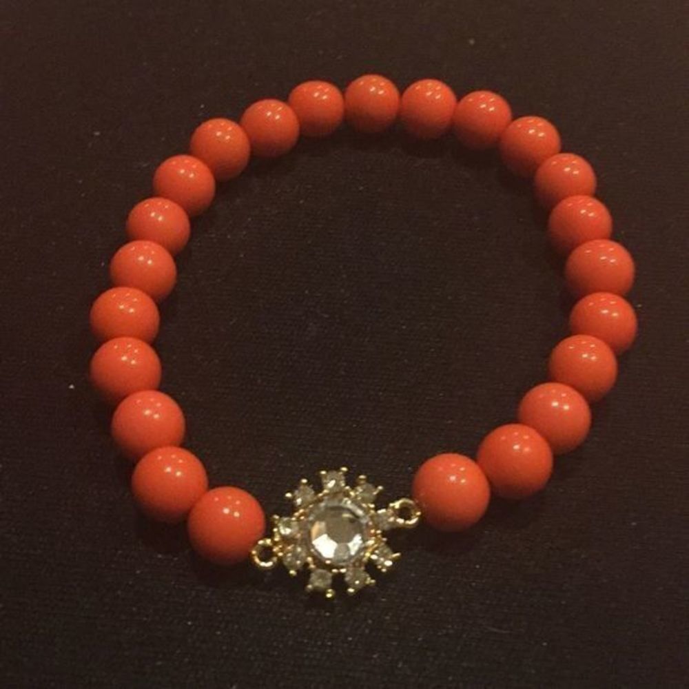 ⭐️⭐️4 for $12⭐️⭐️🌟🌟NEW, Tangerine color stretch bracelet. - Picture 2 of 2